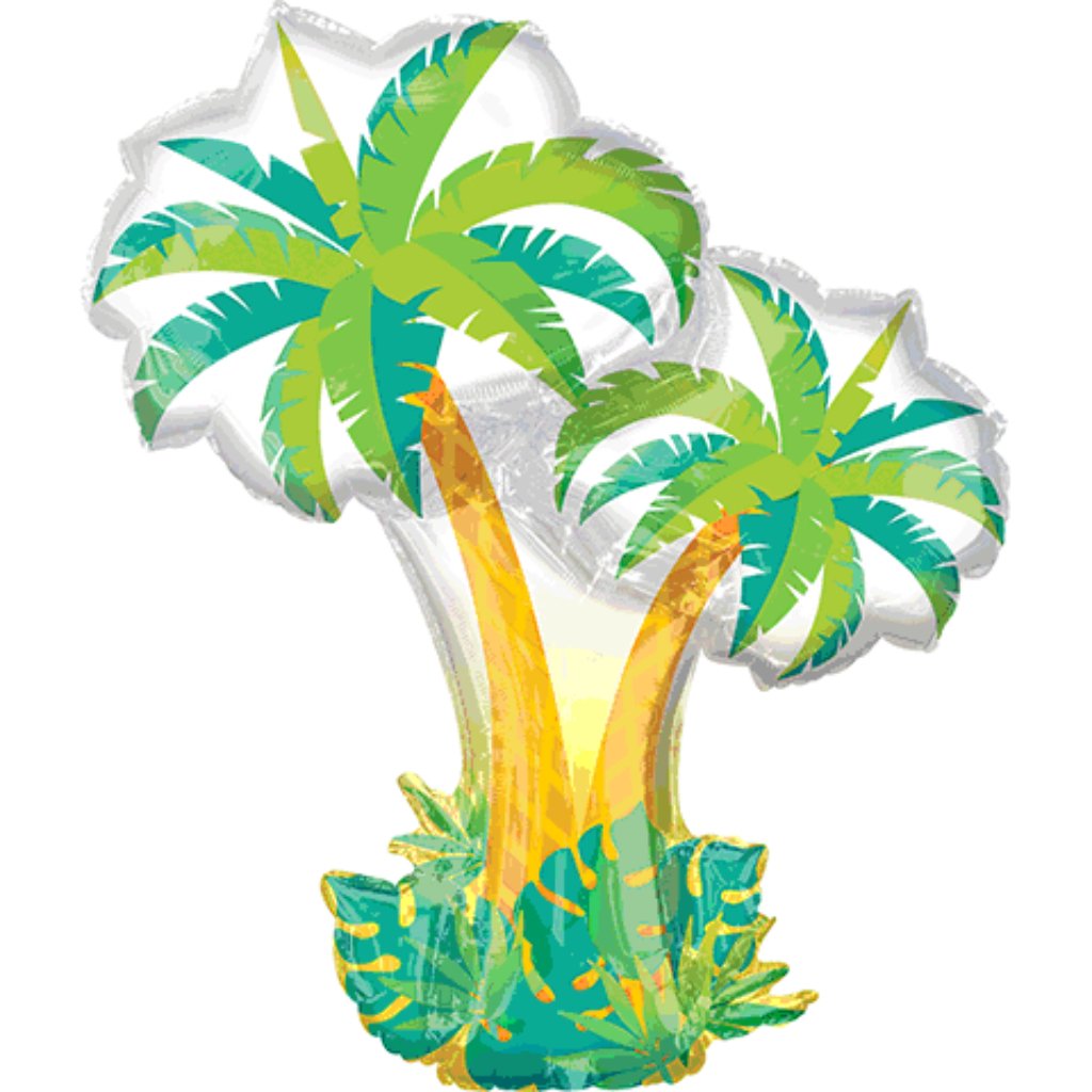 Tropical Palm Trees Super Shape 34in 