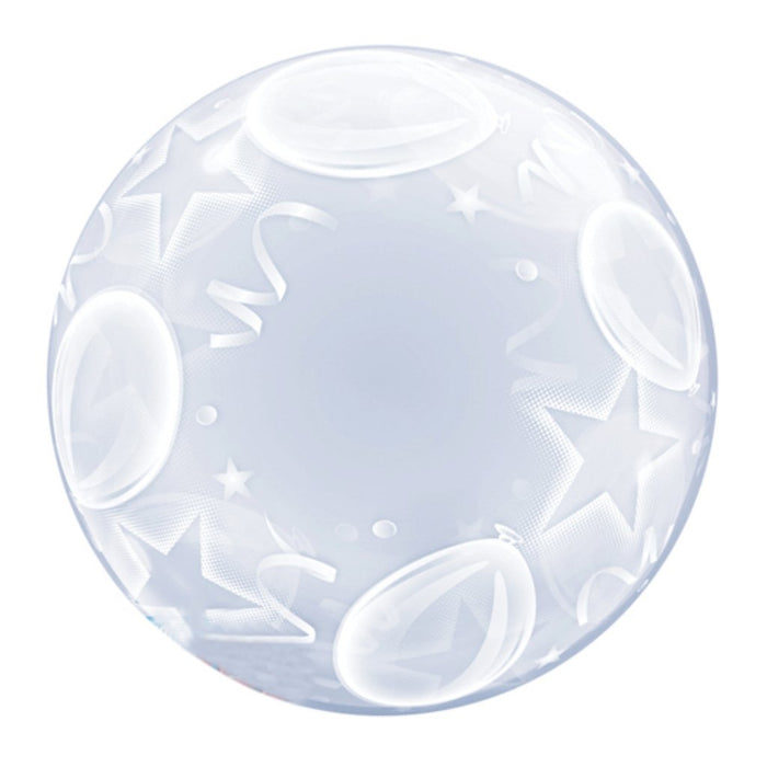 Balloons & Stars Deco Bubble 24in 