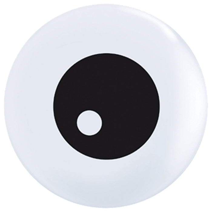 Friendly Eyeball White Latex Balloons 11in 
