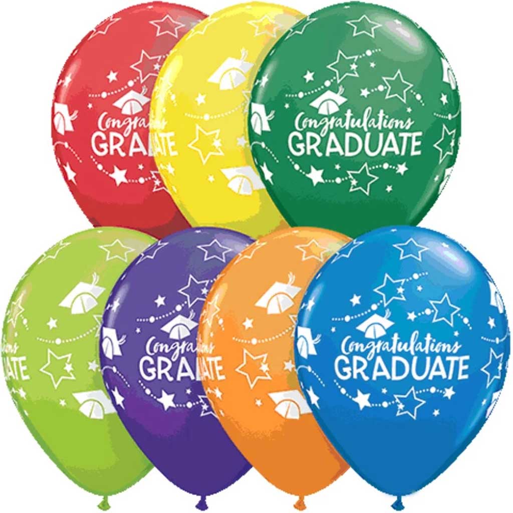 Latex Balloon Congratulations Graduate 11in 