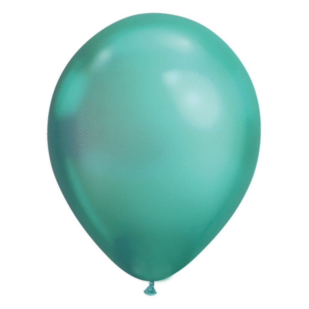 Latex Balloon Chrome Green 11in 