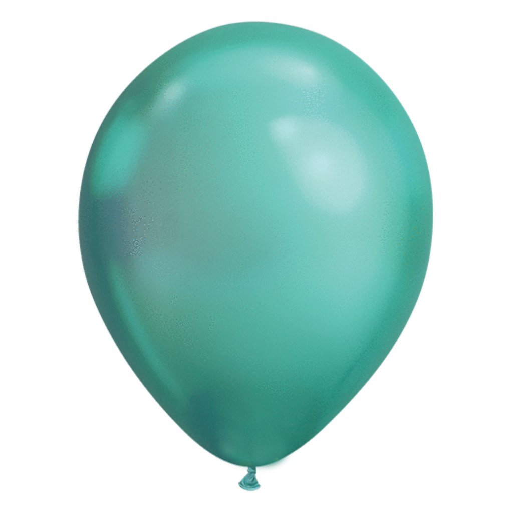 Latex Balloon Chrome Green 11in