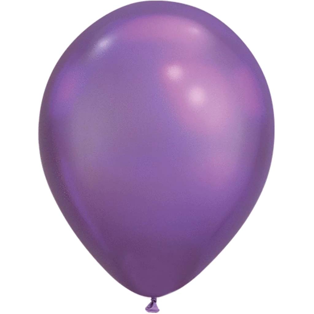 Latex Balloon Chrome Purple 11in 