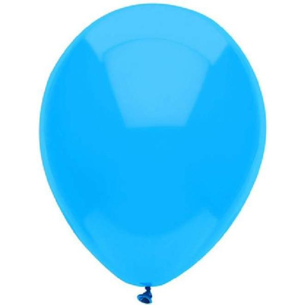 Latex Balloon Bright Blue, 12in