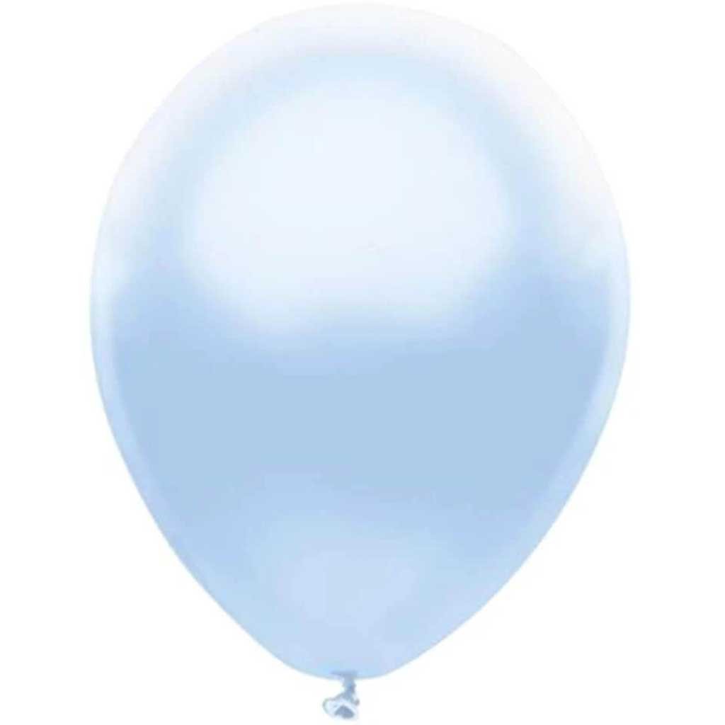 Latex Balloon Silk Blue, 12in