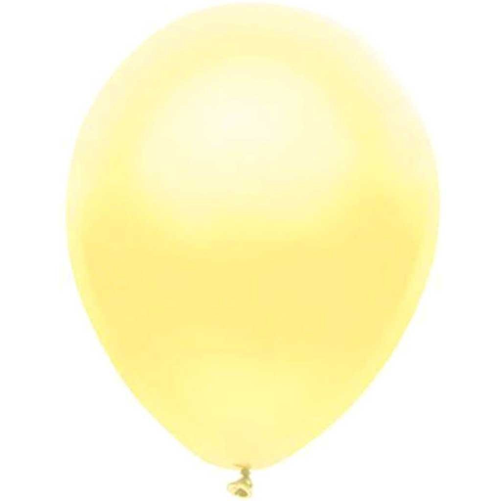 Latex Balloon Silk Yellow, 12in