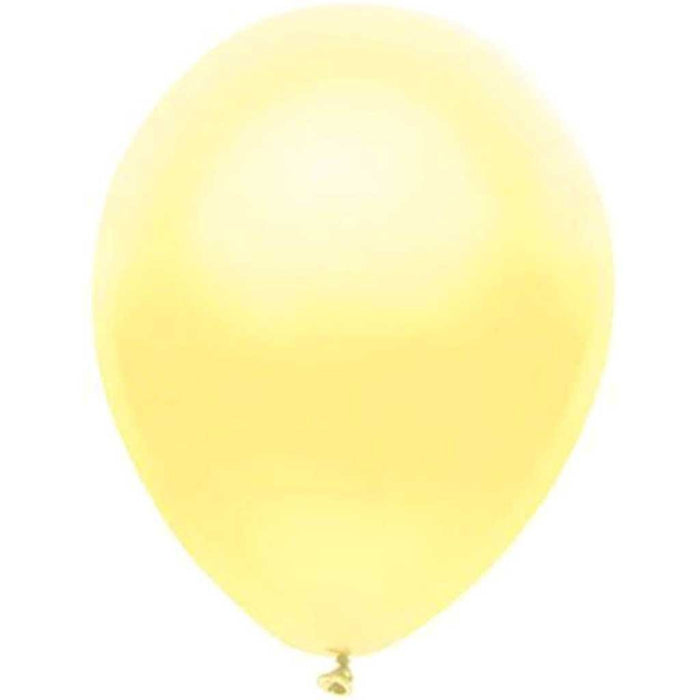 Latex Balloon Silk Yellow, 12in