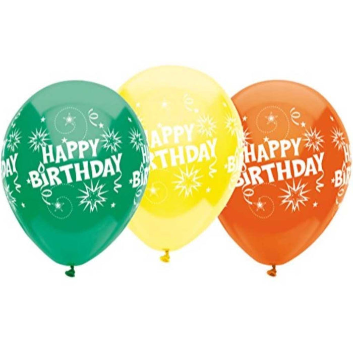 HAPPY BDAY BURSTS SPECIAL ROUND 6 CT 12IN 