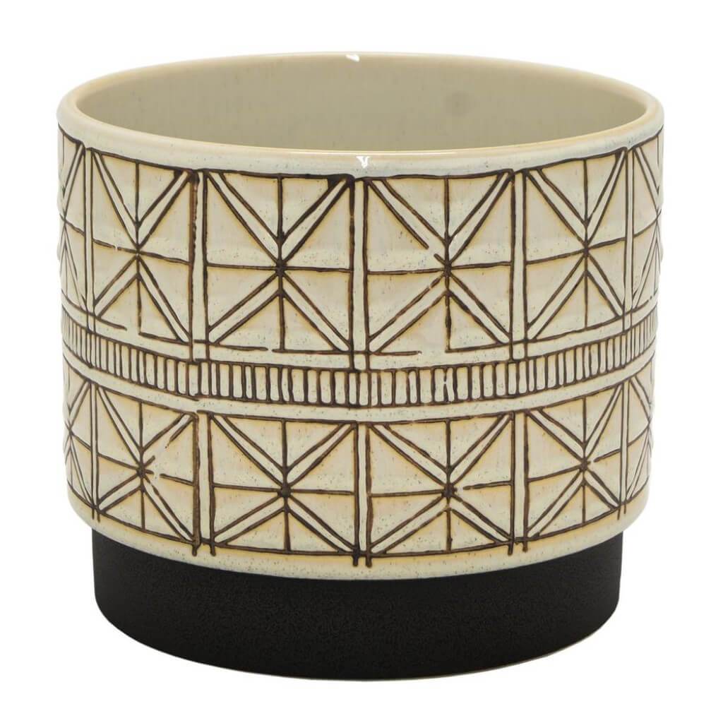 CERAMIC PLANTER WHITE 19L10W18H 