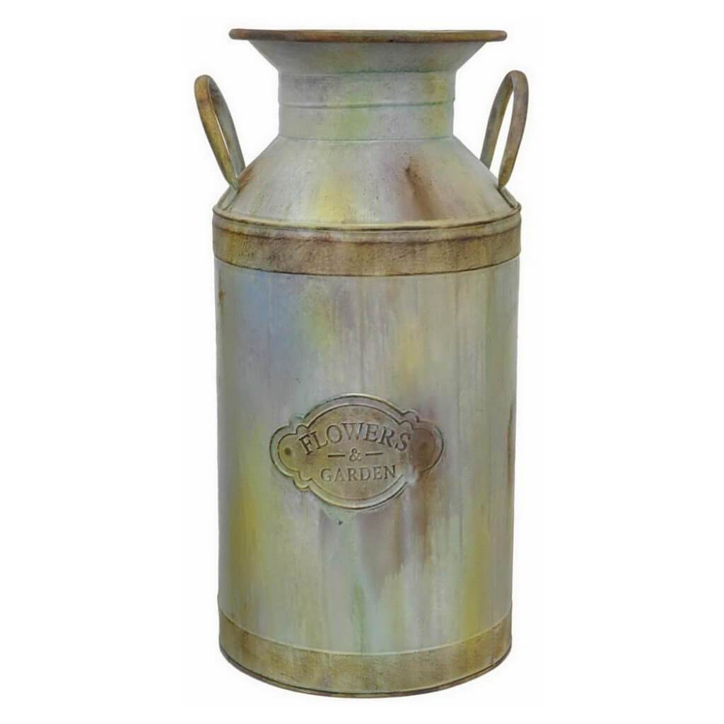 GALVANIZED METAL JUG 