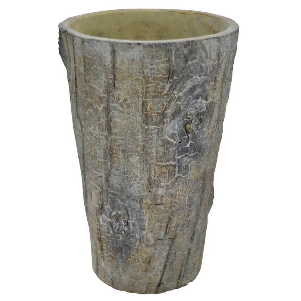 WOOD LOOK POT 14.6"L 14.6"W 11.8"H 