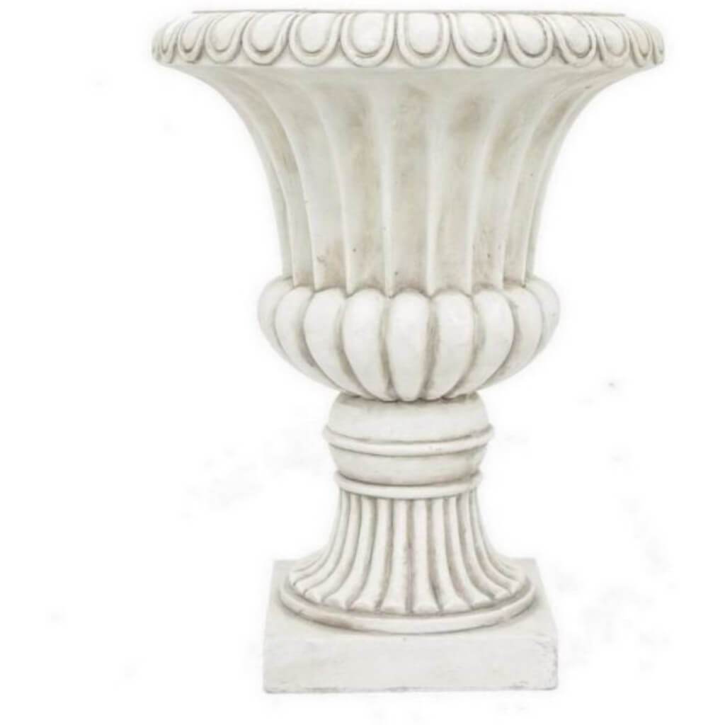 RESIN URN PLANTER - IVORY 