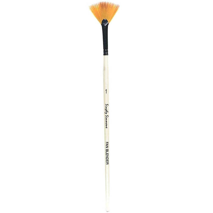 Simply Simmons Synthetic Blender Fan Brush