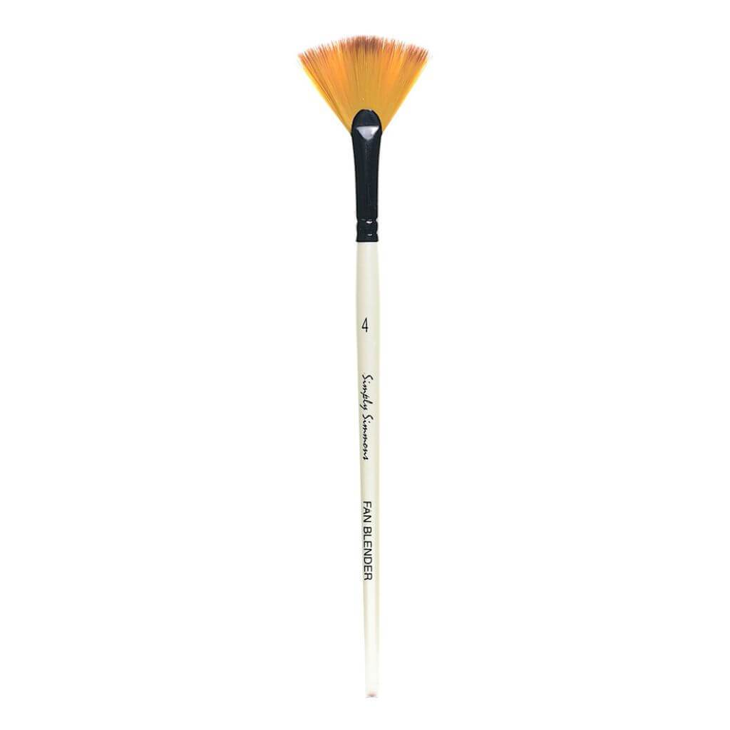 Simply Simmons Synthetic Blender Fan Brush