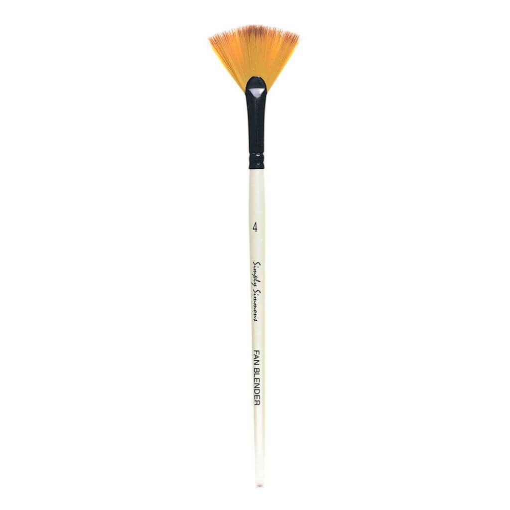 Simply Simmons Synthetic Blender Fan Brush