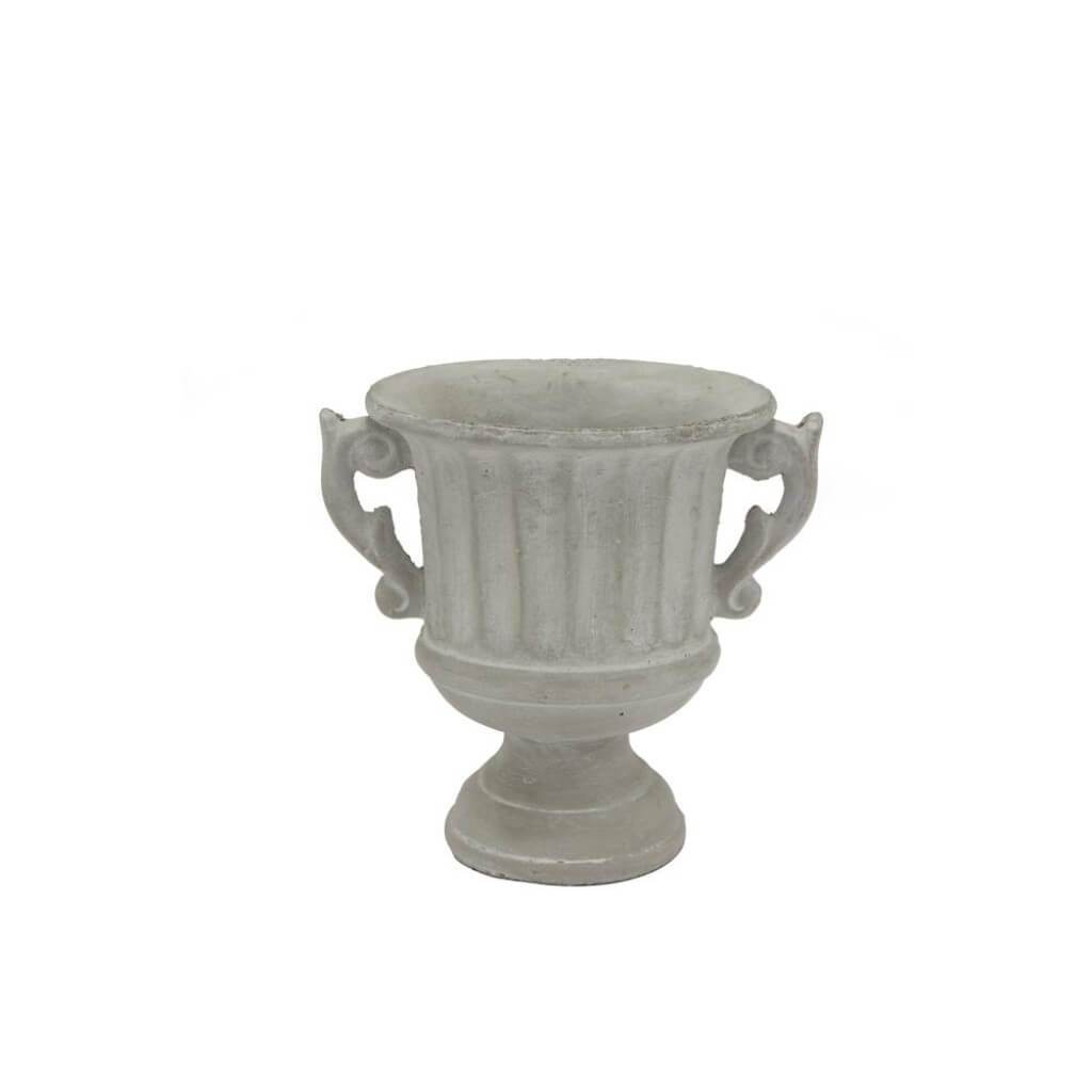 FOOTED URN GRAY 