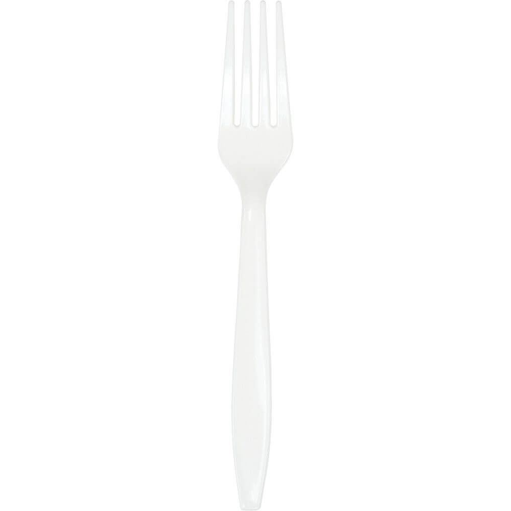 White Pemium Cutlery Fork 50ct 