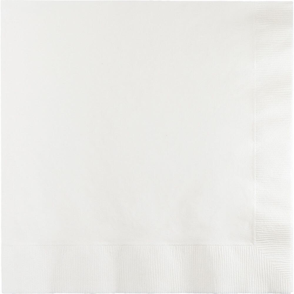 White Beverage Napkins 2ply 20ct, 