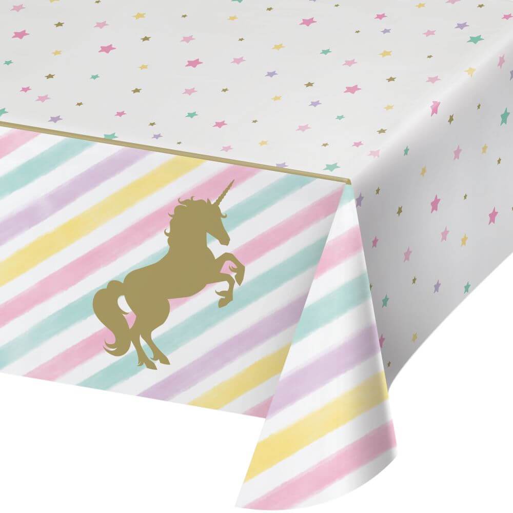 Unicorn Sparkle Table Cover 54 x 102 