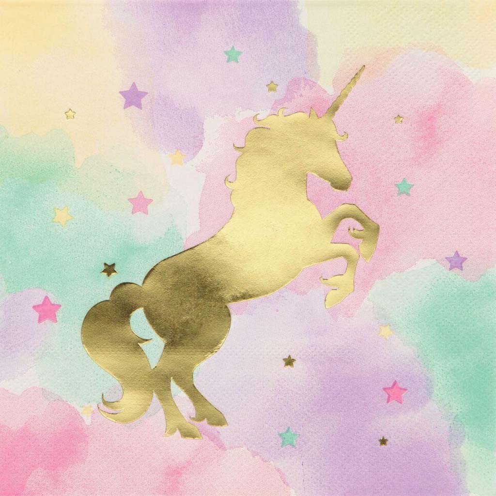 Unicorn Sparkle, Lunch Napkins 3ply 