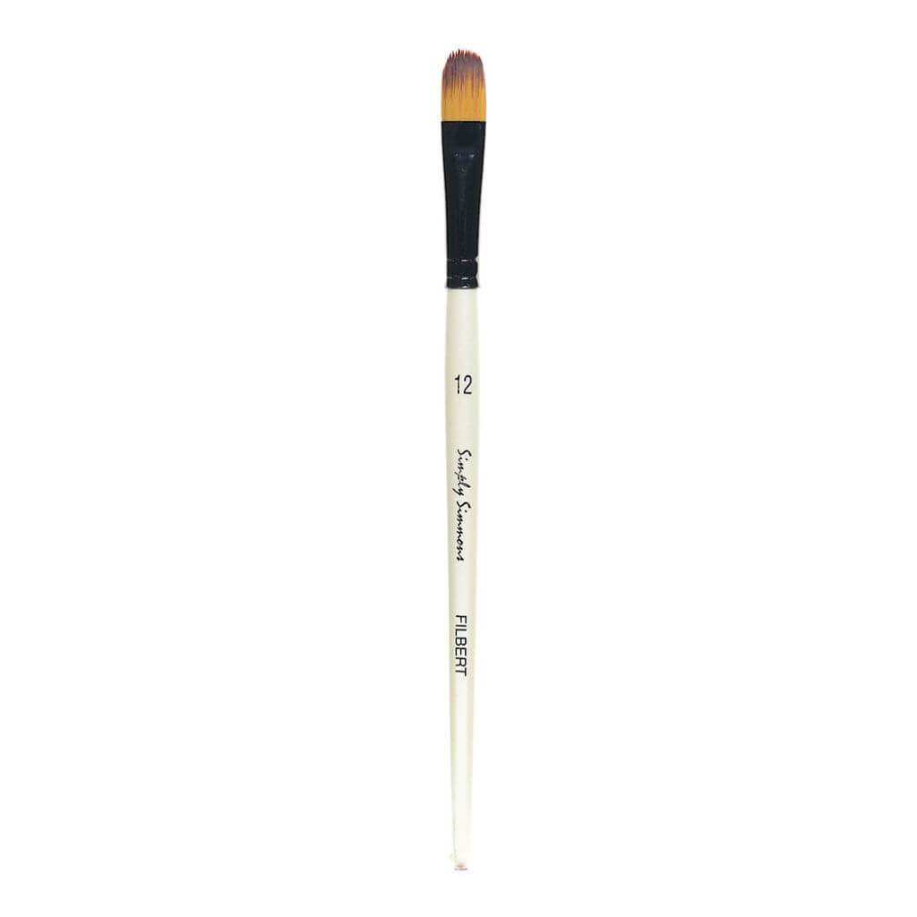 Simply Simmons Short Handle Filbert Brushes