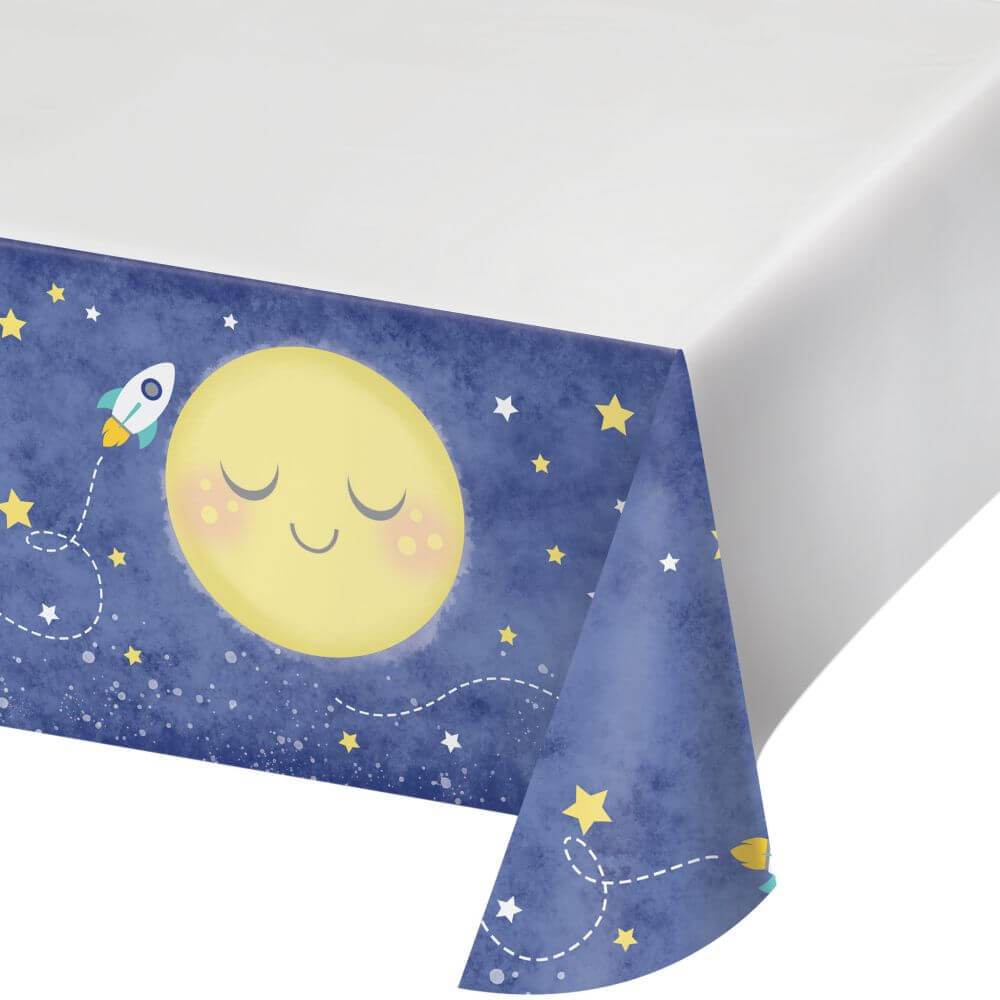 Moon &amp; Back Table Cover Baby Shower 54X102 