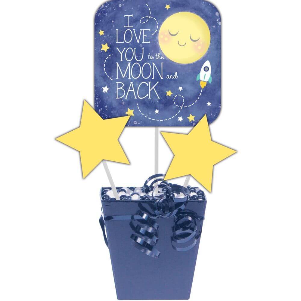 Moon &amp; Back Baby Shower, Centerpiece Sticks 