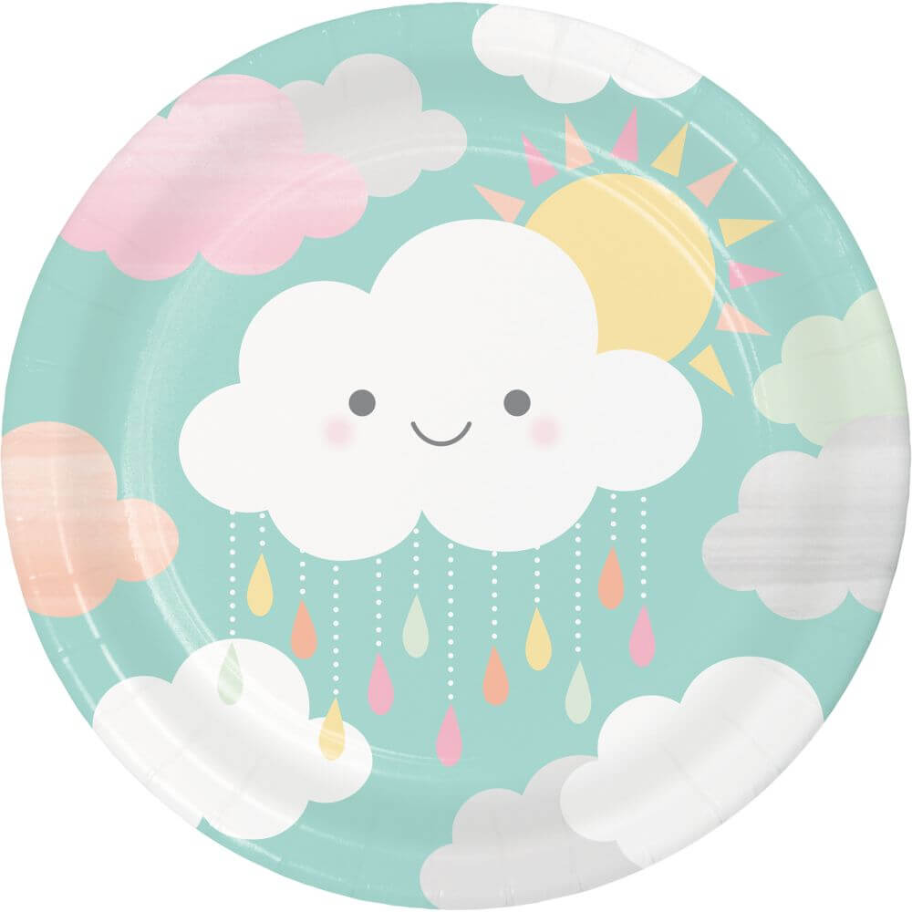 Sunshine Baby Shower, Dinner Plate 9in 8ct 