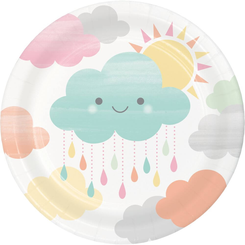 Sunshine Baby Shower, Lunch Plate 7in 8ct 