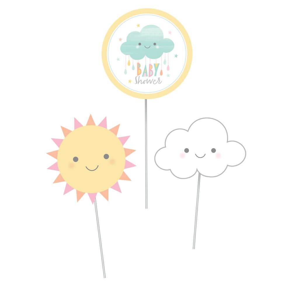 Sunshine Centepiece Sticks Baby Shower 