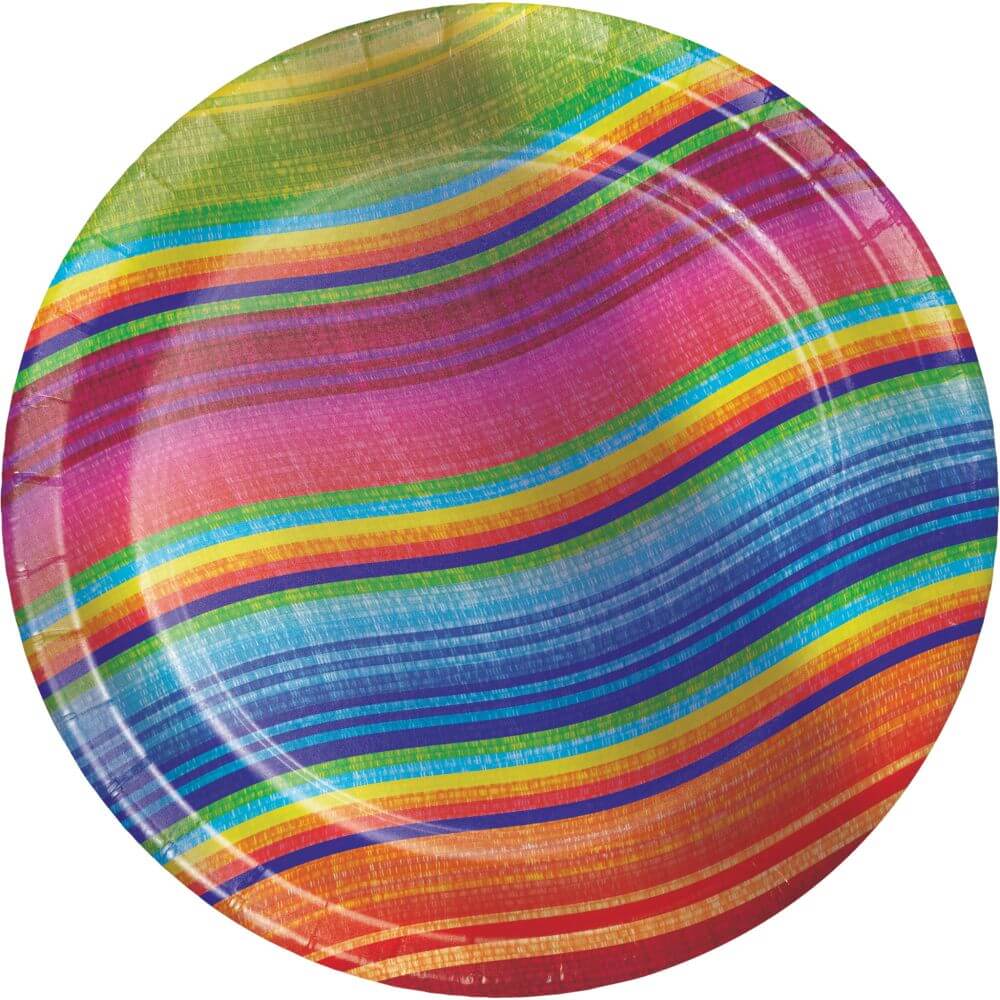 Dessert Plate 7in 8ct, Fiesta Serape 