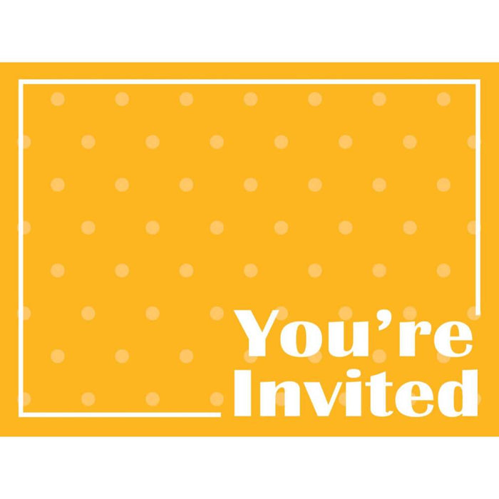 School Bus Yellow, Invitation 8ct 