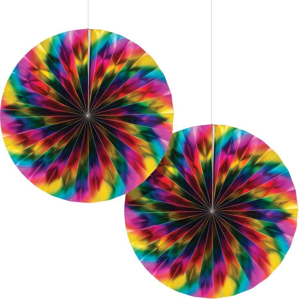 Rainbow Foil Fan Pr 6/2Ct 