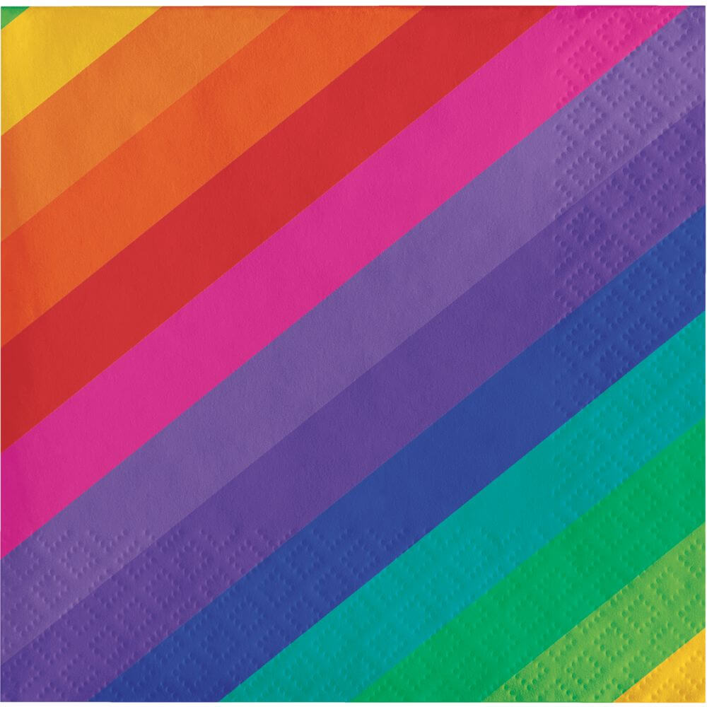 Rainbow, Beverage Napkin 2ply 16ct 