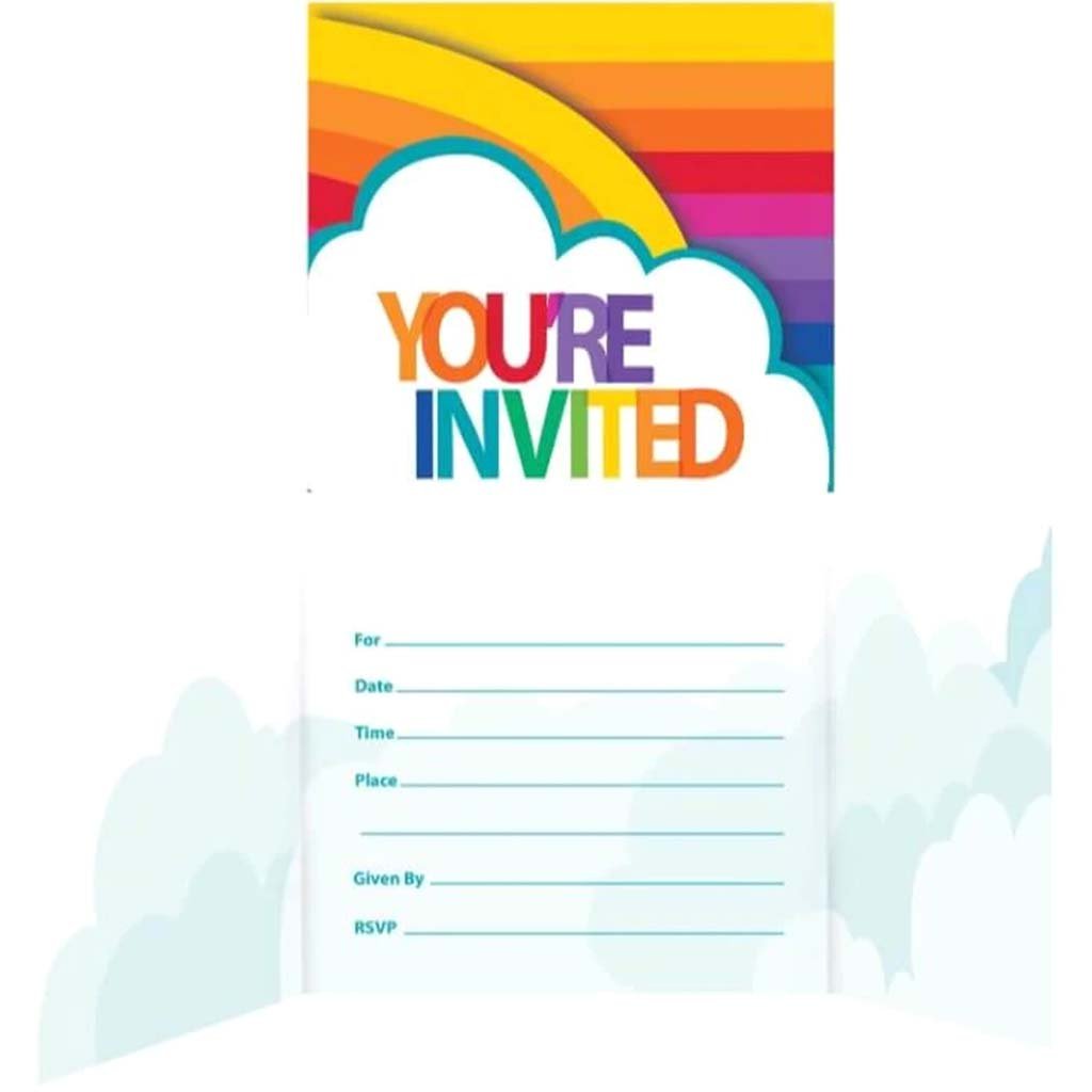 Rainbow, Invitation 8ct 