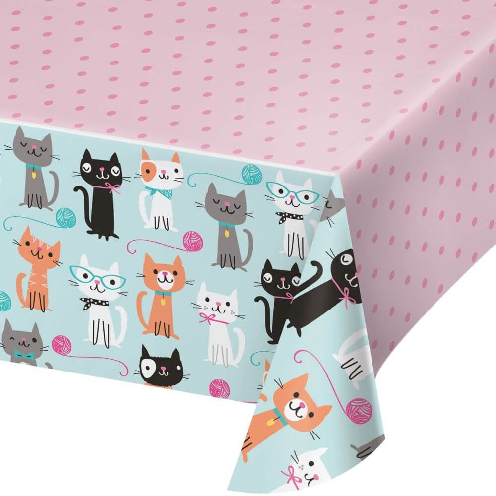 Purr-Fect Party Tacblecover Pl Aop 54X102 