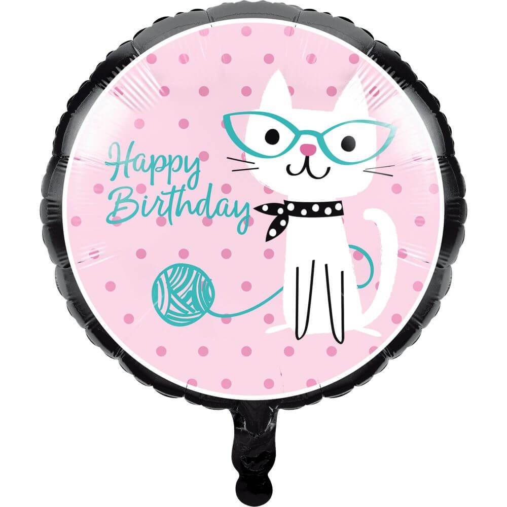 Purr-Fect Party, Foil Balloon 18in 