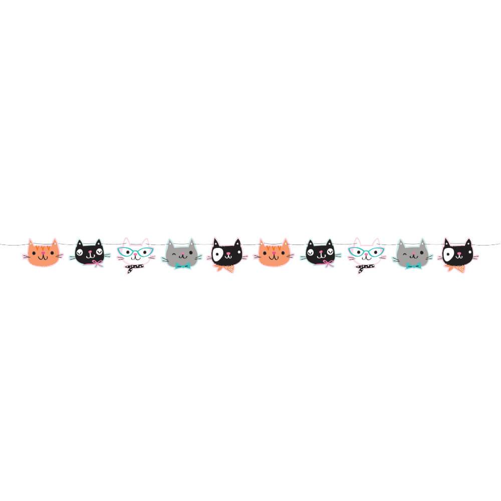 Purr-fect Cat Party, Shaped Banner 