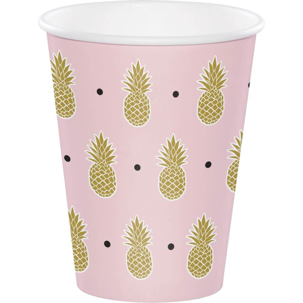 Pineapple Wedding, Paper Cup 12oz 8ct 