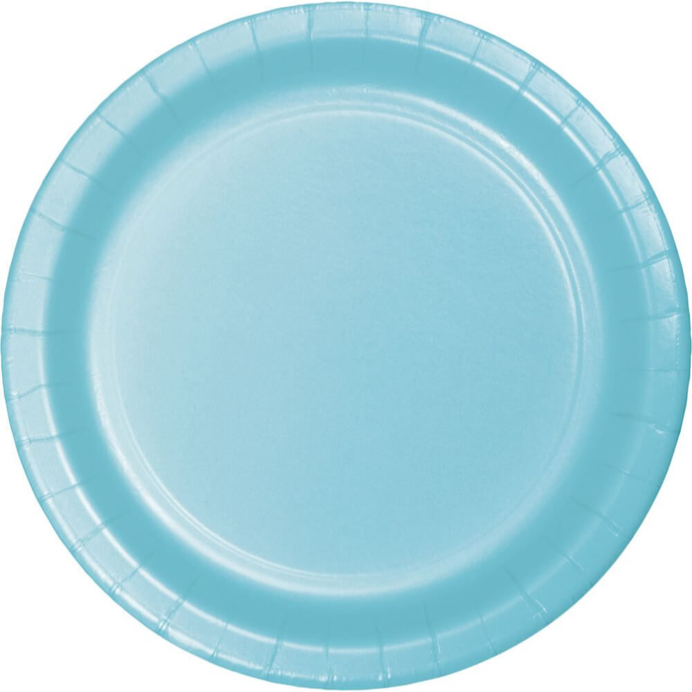 Dinner Plate 10in 24ct, Pastel Blue 