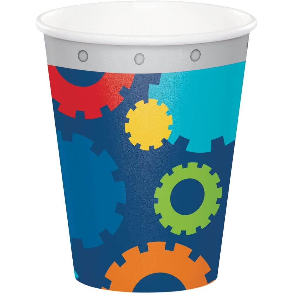 Party Robots, Paper Cup 9oz 8ct 