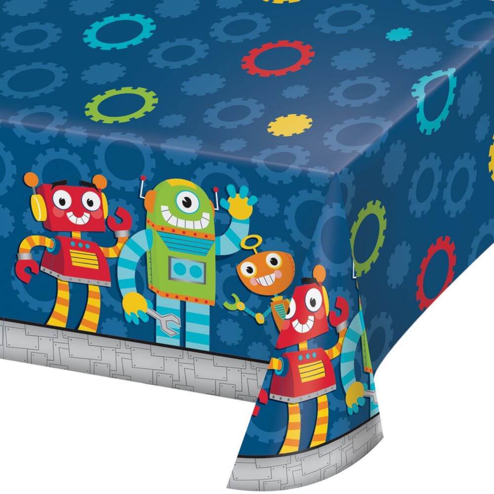 Party Robots Tablecover Pl Aop 54X102 