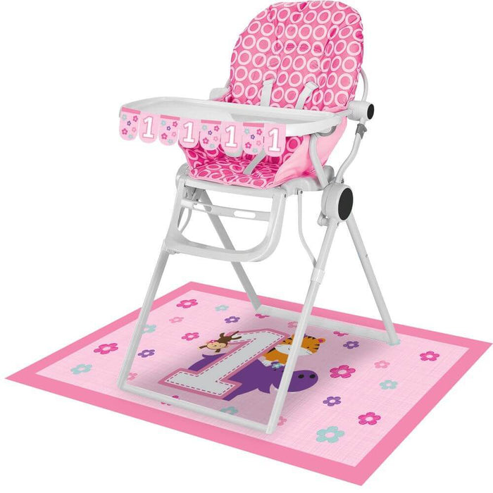 One Is Fun Girl, High Chair Kit 