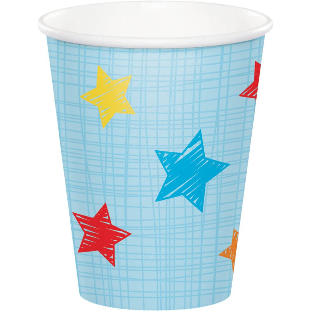 One Is Fun Boy, Paper Cup 9oz 8ct 