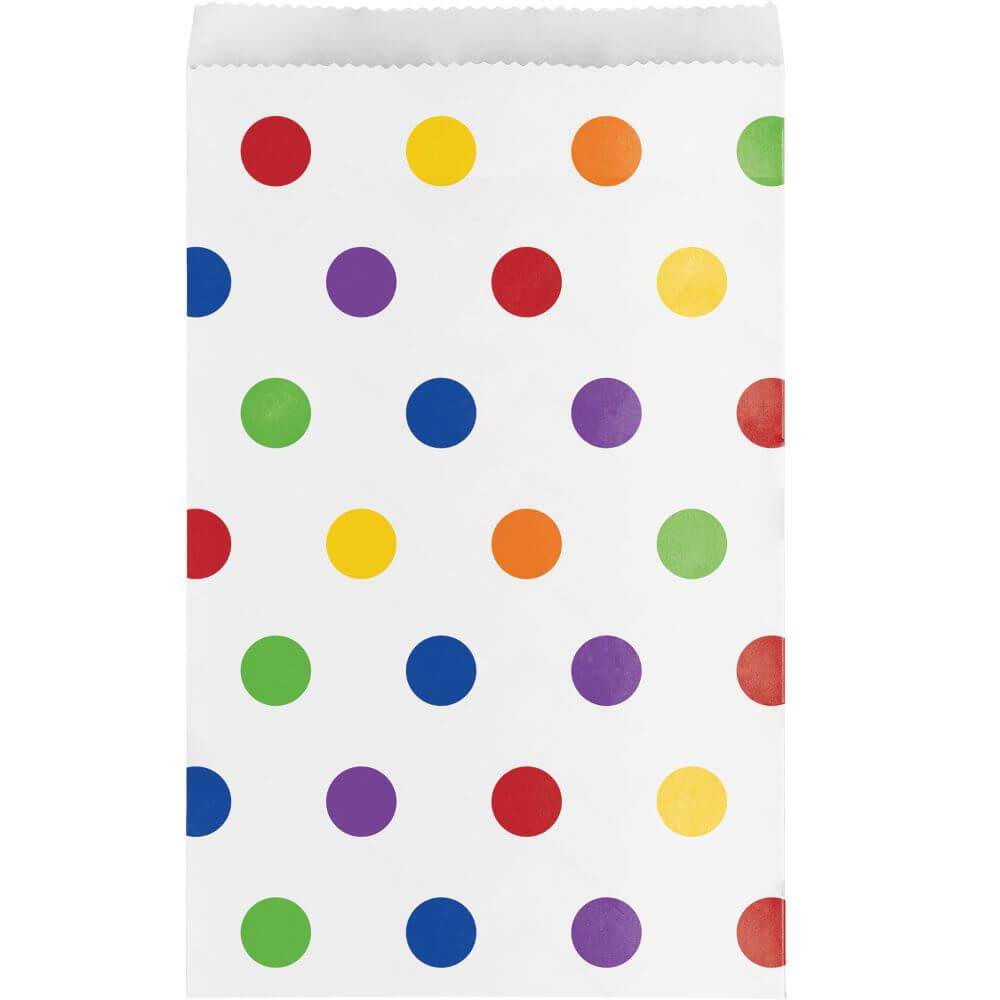 Treat Bags 10ct, Multicolor Polka Dot 