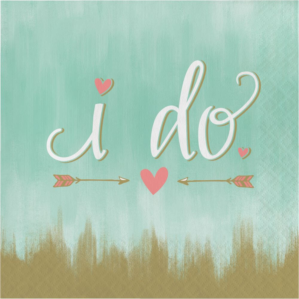 Mint To Be I Do, Luncheon Napkin 16ct 