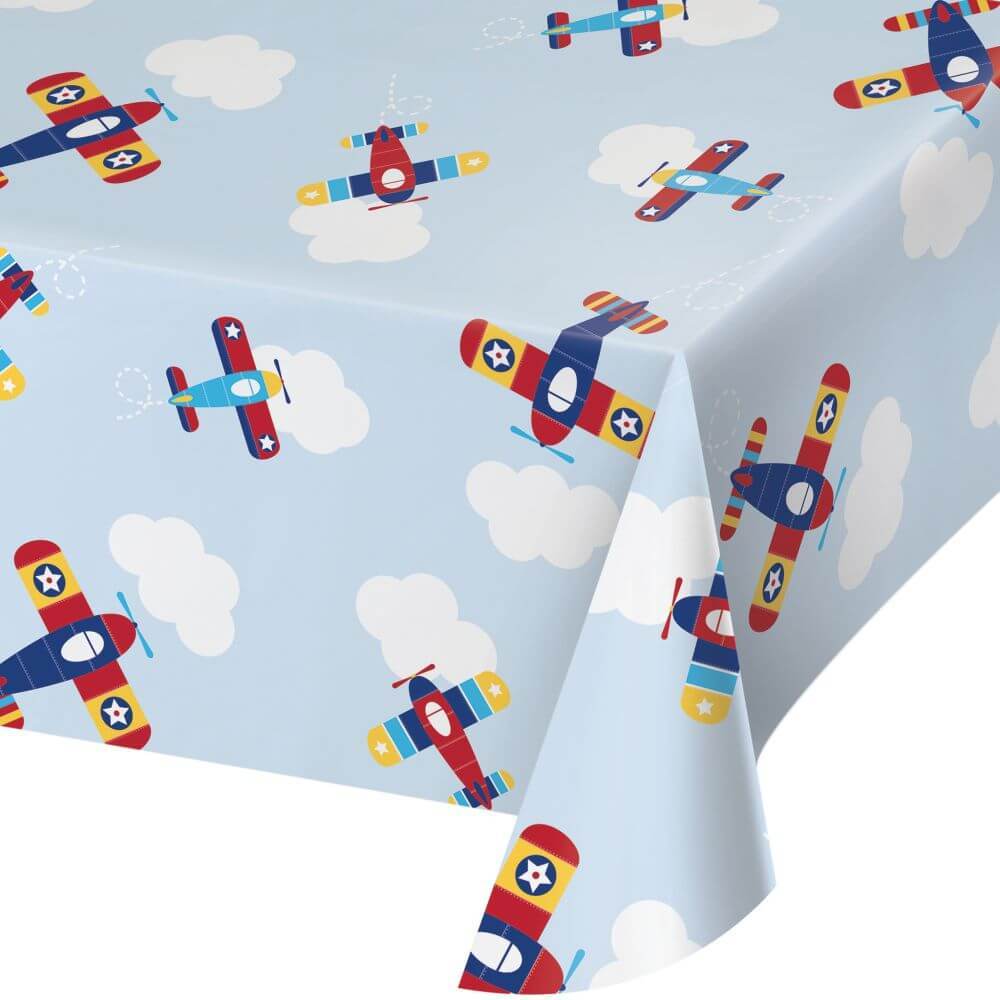 Lil&#39; Flyer Airplane Tablecover 54X102 