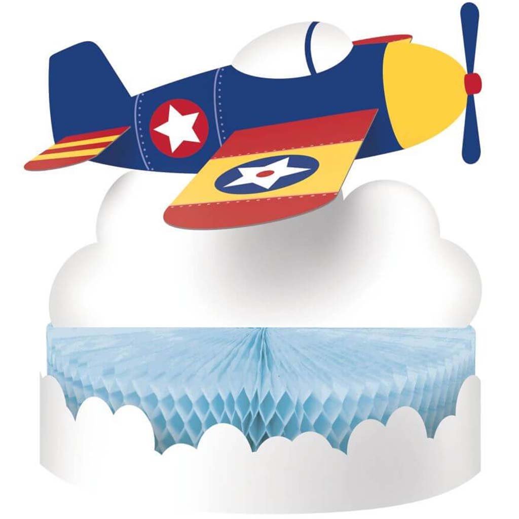 Lil' Flyer Airplane, Honeycomb Centerpiece 