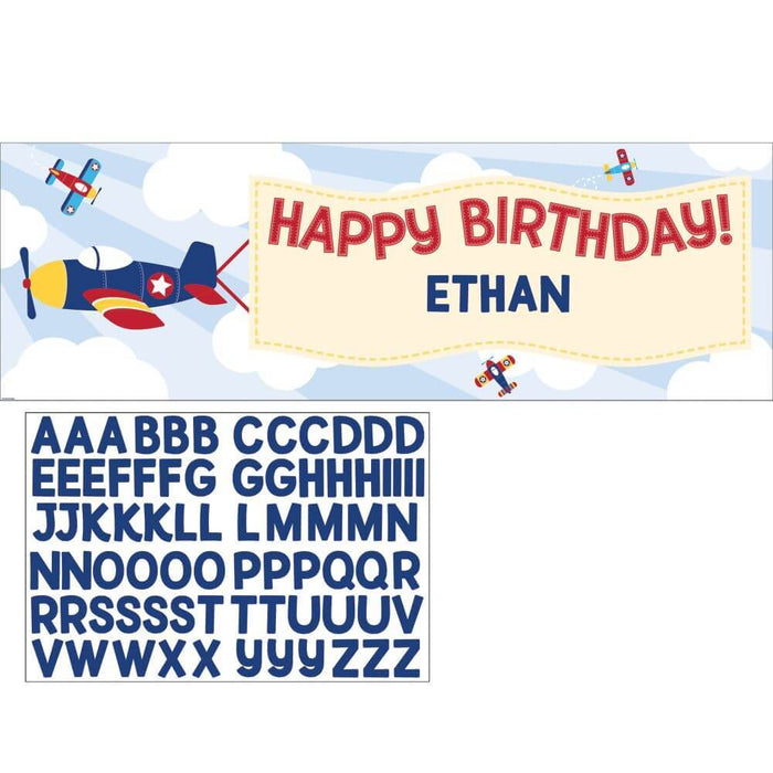 Lil' Flyer Airplane, Giant Banner With Stickers 