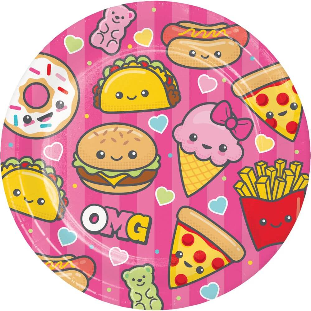 Junk Food Fun, DinnerPlates 9in 8ct 